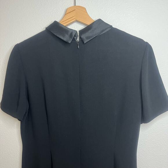 VTG Dress Sz S Collar Academia Wednesday Adams Gothic Dark Academia Difference - Picture 3 of 12